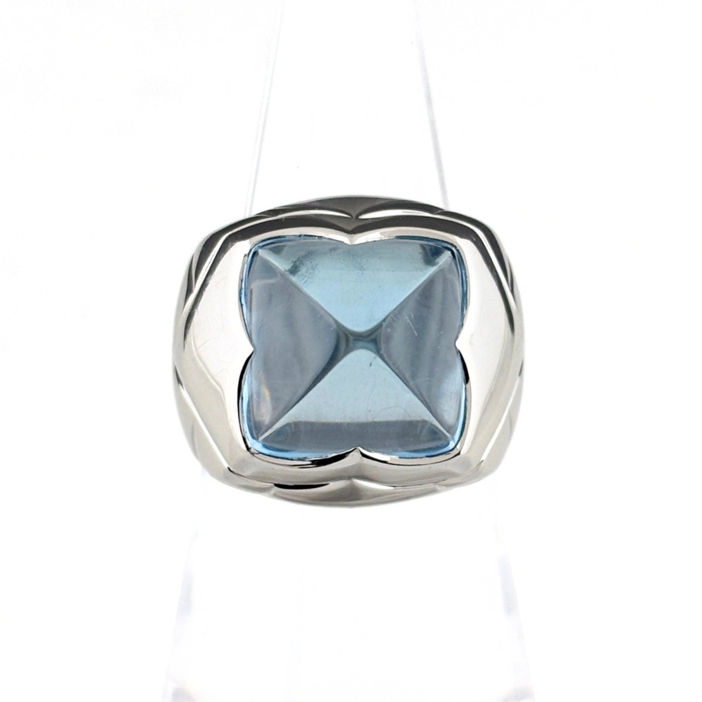 Bulgari BVLGARI Pyramide Ring Blue Topaz 750 Women's